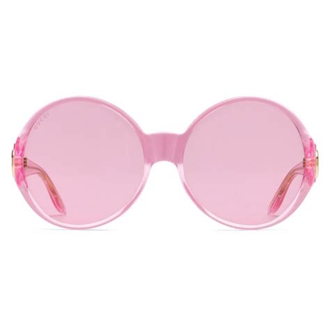 gucci pink heart sunglasses|gucci 61mm round sunglasses.